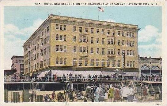 New Jersey Atlantic City Hotel New  Belmont On the Boardwalk At Ocean Avenue ...