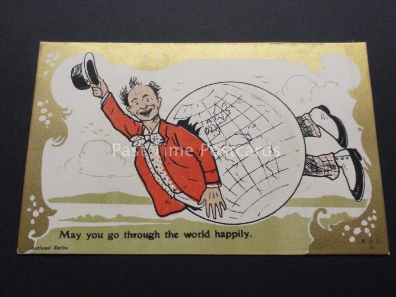 BD CARTE POSTALE : May You Go par du monde avec joie c1908 par M & L ART