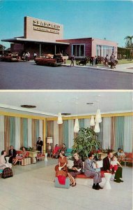 1950s St. Petersburgh Florida Seaboard Railroad Station Postcard 24-10989