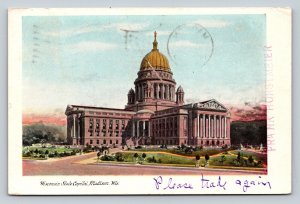 c1907 Wisconsin State Capitol Madison Wisconsin ANTIQUE Postcard 1256