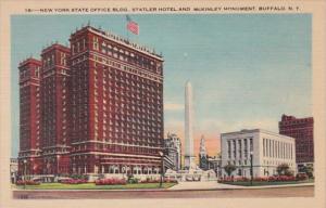 New York Buffalo New York State Office Building Statler Hotel & McKinley Monu...