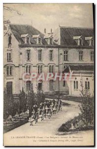 Old Postcard La Grande Trappe Orne Religious leaving the Monastery