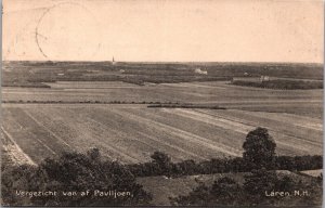 Netherlands Vergezicht vanaf Paviljoen Laren Vintage Postcard 09.07