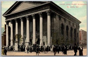 St. Louis Missouri 1911 Postcard Temple Israel Jewish Synagogue