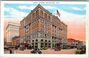 Postcard HOTEL SCENE Milwaukee Wisconsin WI AK4895
