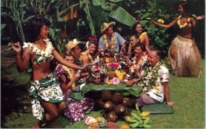 Postcard HI - Don the Beachcomber famous polynesian luau