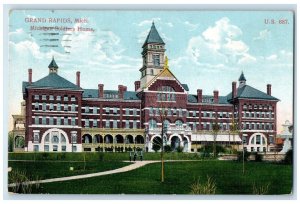 1909 Michigan Soldiers Home Exterior Building Grand Rapids Michigan MI Postcard