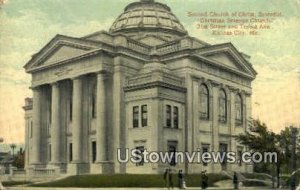 Second Church Christ Scientist - Kansas City, Missouri MO Postcard