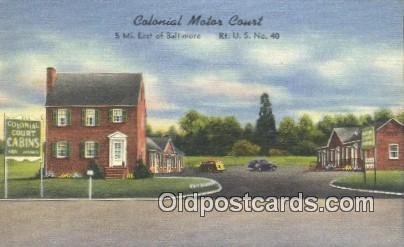 Colonial Motor Lodge, Springfield, Massachusetts, MA USA Hotel Motel Unused 