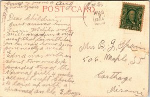 Tinted Postcard Mount Carmel Academy in Wichita, Kansas