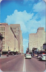 Main Street Looking North Houston Texas Chrome Postcard C179