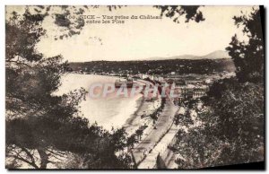 Old Postcard Nice view Chateau Socket Between Pins