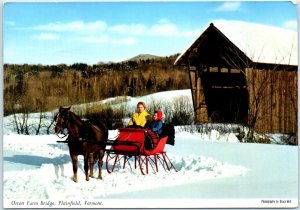 Postcard - Orton Farm Bridge, Plainfield, Vermont