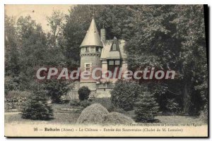 Postcard Old Bohain Aisne Chateau Entrance of Underground million Chalet Lemaire