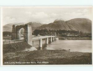 old rppc NICE VIEW Fort William - An Gearasdan - Highlands Scotland UK i2494