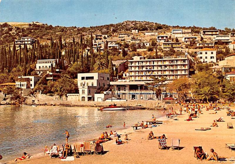 Yugoslavia Old Vintage Antique Post Card Hotel Kompas Dubrovnik 1979