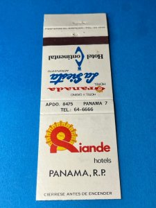 Vintage Matchbook Cover Riande Hotels Panama  MB163