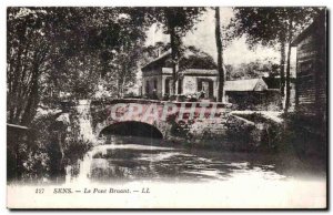 Old Postcard Sens Sparrow Bridge