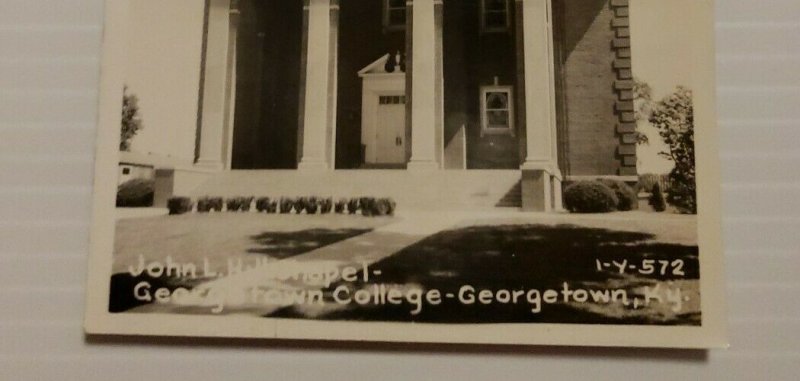 Georgetown Kentucky John L Hill Chapel Georgetown College VTG Postcard   558