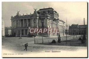 Postcard Old Theater Zurich