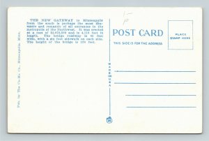 Minneapolis MN-Minnesota, Fort Snelling, Mendota Bridge, Vintage c1920 Postcard 