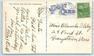 LENSDALE, Southbridge, MA ~ AMERICAN OPTICAL Company Plant 1940  Postcard