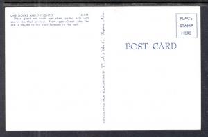 Ore Docks and Frieghter,Upper Great Lakes BIN