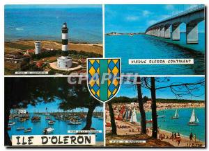 Modern Postcard Ile d'Oleron (Ms. Ch) Chassiron Lighthouse Port of cotiniere ...