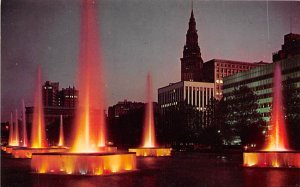 Fountains, Night Cleveland, Ohio OH