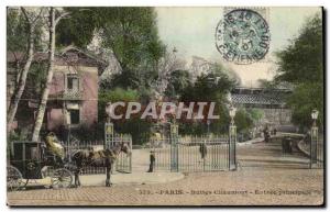 Paris Buttes Chaumont Postcards Old Main entrance
