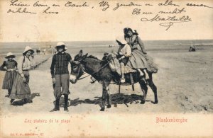 Belgium Blankenberge The pleasures of the beach Donkey 06.79