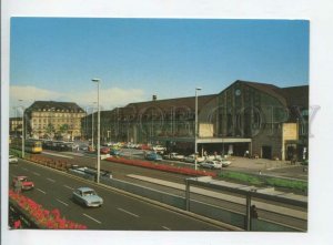 442082 Germany Karlsruhe Train Station Tram Old postcard