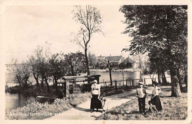 US3497 Netherlands Groeten uit Bunschoten SpakenburgLake Promenade