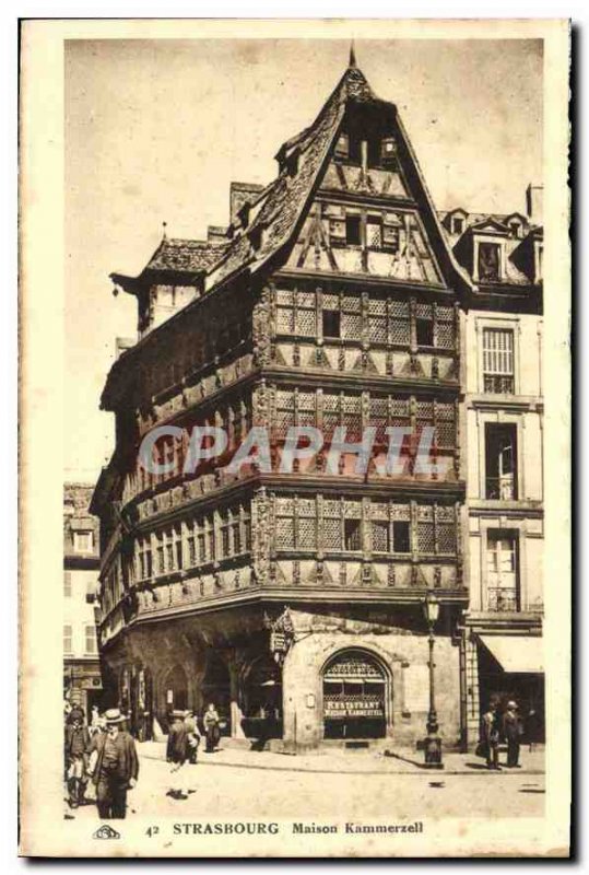 Postcard Old Strasbourg Maison Kammerzell