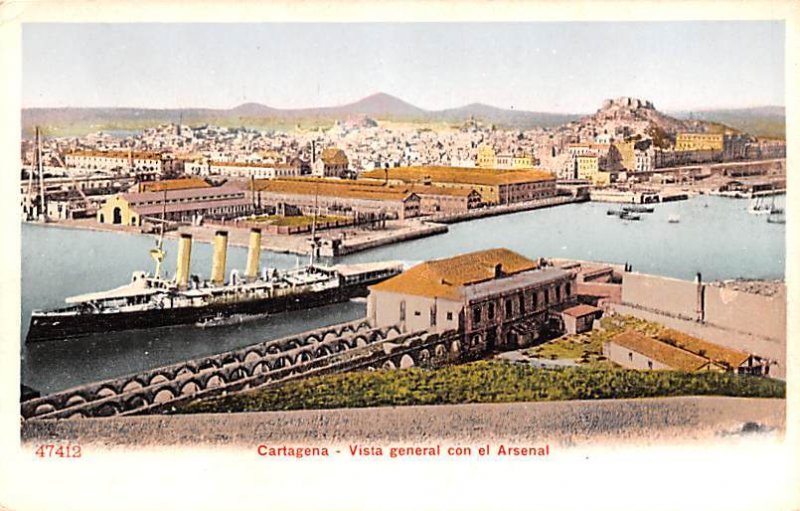 Vista general con el Arsenal Cartagena Spain Unused 