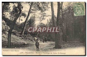 Old Postcard Roquefavour Arrive in Hermitage Vallon St Honorat