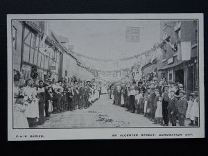 Warks ALCESTER King George V CORONATION DAY / DOG & PARTRIDGE INN c1910 Postcard