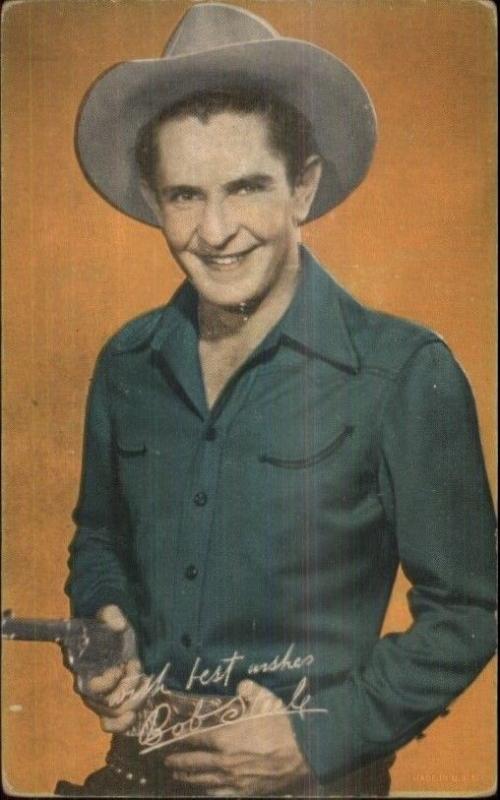 Cowboy Actor Arcade Exhibit Card c1920s-30s BOB STEELE