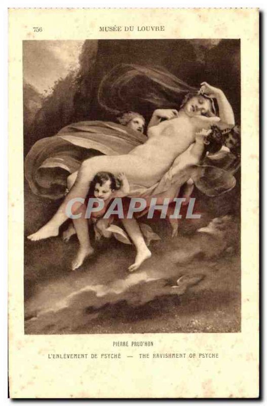 Old Postcard Musee Du Louvre Pierre Prud'homme & # 39HOn L & # 39Enlevement O...