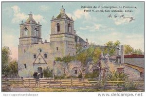 Texas  San Antonio Mission De La Conception De Purisima First Mission