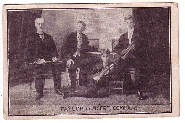 Taylor Concert Company, Quartet of Musicians, Clarinet,  Piano, Violin, Trumpet