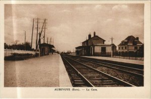 CPA AUBEVOYE La Gare (1161518)