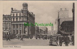 Australia Postcard - Melbourne, Elizabeth Street    RS36932