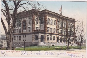 PAWTUCKET, Rhode Island, PU-1906 ; New High School