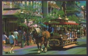 Trolley,Main Street,Walt Disney World Postcard 