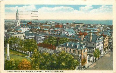 SC-CHARLESTON-VIEW FROM ST. MICHAEL'S STEEPLE-MAILED 1923...