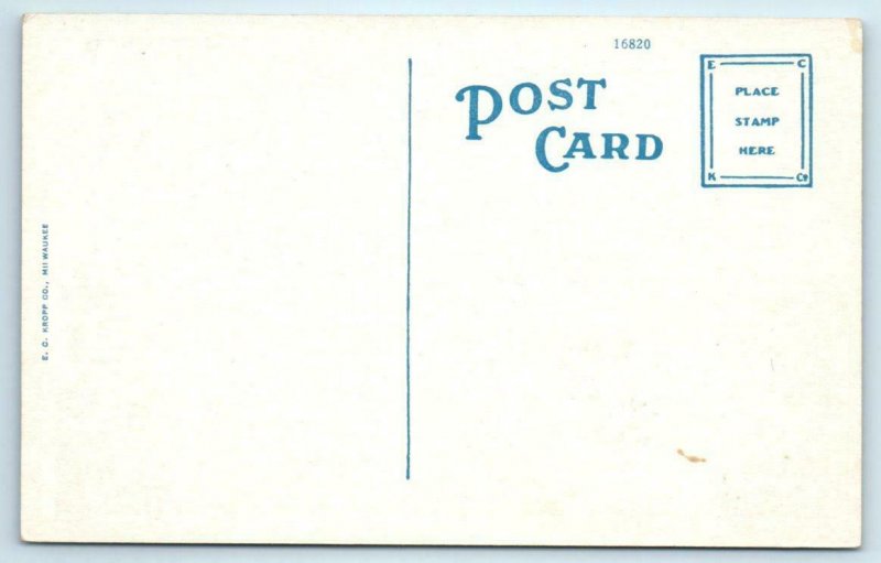 AUSTIN, Texas TX ~ JUNIOR HIGH SCHOOL ca1920s  Postcard