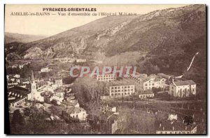 Old Postcard Amelie les Bains Overview of & # & # 39ensemble of military 39ho...