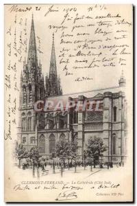 Clermont Ferrand Old Postcard The cathedral (south side)