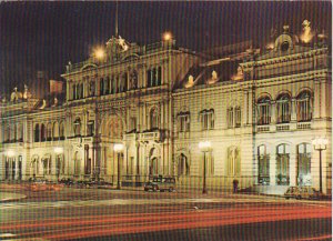 Night View Casa de Gobierno Bueno Aires Argentina